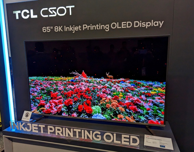 TCL 65" 8K printed OLED