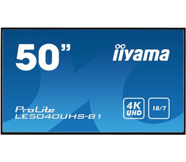 Iiyama ProLite LE5040UHS-B1 50" LED 4K Ultra HD Zwart beeldkrant