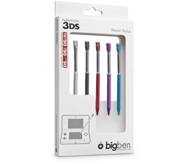 Bigben Interactive Metalen stylus pack voor Nintendo 3