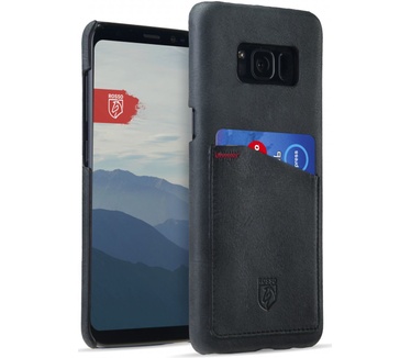 Rosso Select Samsung Galaxy S8 Hoesje Echt Leer Back Cover Zwart (Samsung Galaxy S8) Zwart
