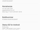 Screenshot Samsung Galaxy A9 voor preview A7/A9