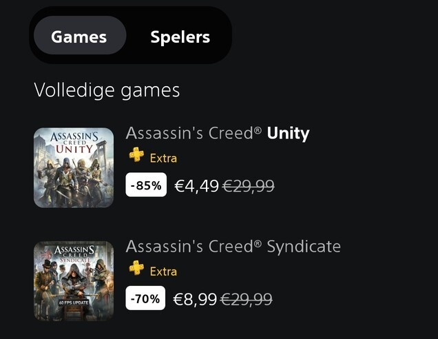 Assassin’s Creed kortingen - PlayStation store (8 maart 2026)