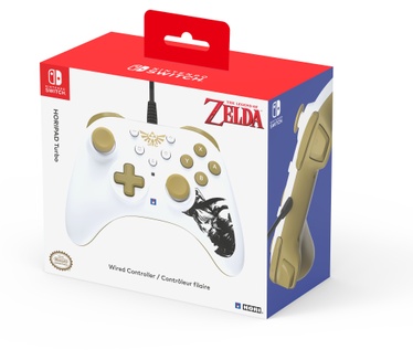 Hori HORIPAD Turbo Zelda Goud, Wit