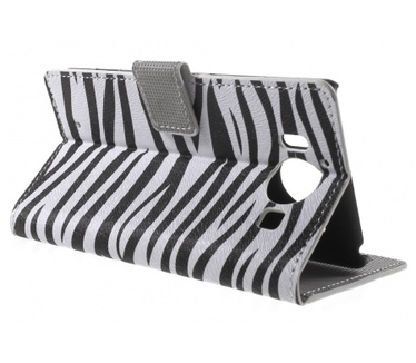 Kees Zebra Print Portemonnee Hoesje Microsoft Lumia 950