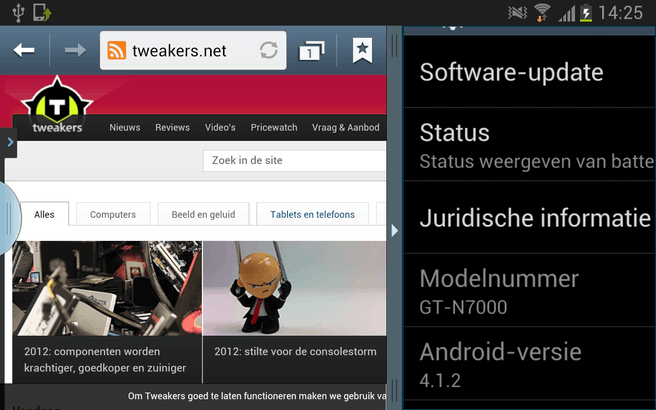Screenshot Galaxy Note met Android 4.2.1