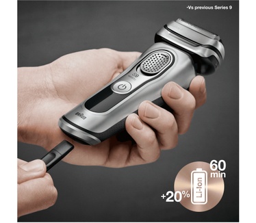Braun Series 9 9395cc Nieuwste Generatie Elektrisch Scheerapparaat, Clean&Charge-station, Chroom