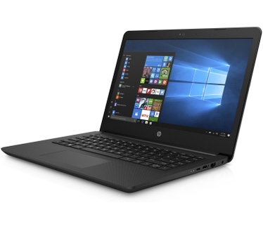 HP 14 1VB39EA#ABH 35,56 cm (14 Zoll) laptop Notebook (Intel Pentium N3710 QUAD, 4GB RAM, Intel HD Graphics 405, Win 10 Home, QWERTY (NL tastasur)) tiefsc