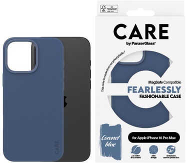 PanzerGlass CARE by PG Blue MagSafe iPhone16 6.9 Pro (Apple - iPhone 2024 6.7'' Pro) Transparant