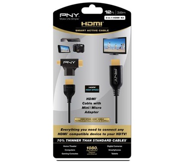 PNY 3-in-1 12ft HDMI