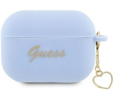 Guess Heart Silicone Case - Apple Airpods Pro 2 (2e Gen) - Blauw