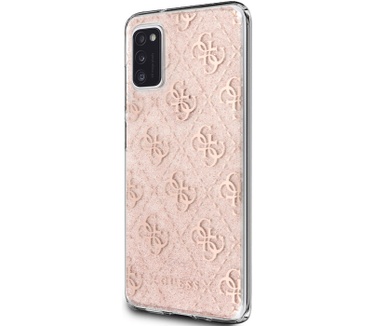 Guess 4G Glitter Hard Case - Samsung Galaxy A41 (A415) - Roségoud  Rosé Goud