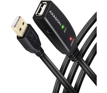 Axagon ADR-220 USB 2.0 A-M -> A-F active extension/repeater cable 20m - Kabel - Digital/Daten