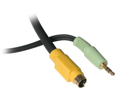 CablesToGo 7m Value Series S-Video + Audio to (3) RCA-Type Adapter Cable