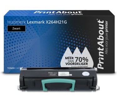 PrintAbout Huismerk Lexmark X264H21G Toner Zwart Hoge capaciteit