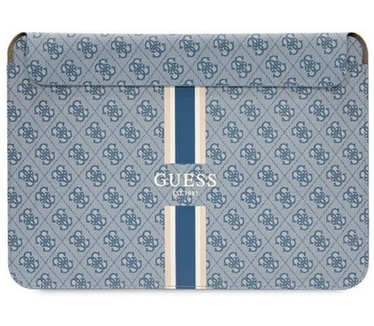 Guess 4G Printed Stripe Sleeve - o.a. Apple MacBook (16") - Blauw Blauw