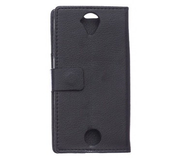 Kees Lederlook Portemonnee Hoesje Acer Liquid Z330 - Zwart