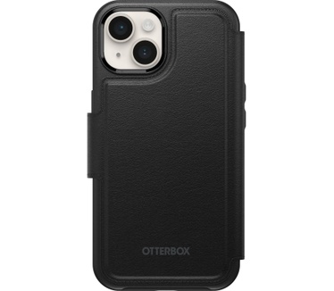 Otterbox OtterBox Folio voor iPhone 14 Plus voor MagSafe, Soft-Touch Folio met 3 sleuven voor contant geld/kaarten, sterke magnetische uitlijning en bevestiging met MagSafe, compatibel met iPhone, zwart, geen hoesje inbegrepen