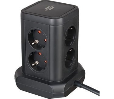 Brennenstuhl 1153560000 Stopcontactsplitter 8-voudig Zwart 1 stuk(s)