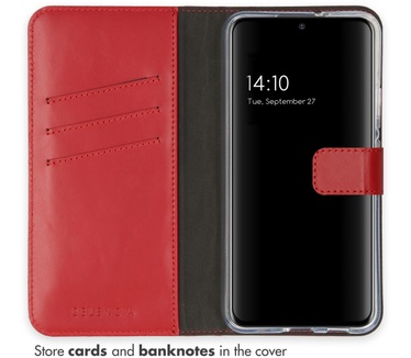 Selencia Echt Lederen Bookcase Samsung Galaxy S22 Plus - Rood