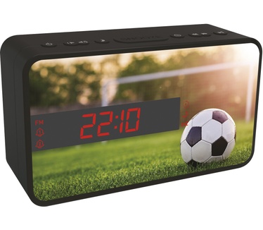 Bigben Interactive voetbal wekkerradio met 3 wisselbare frontjes