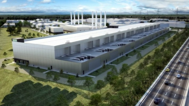 Render van TikToks datacenter in Dublin, Ierland