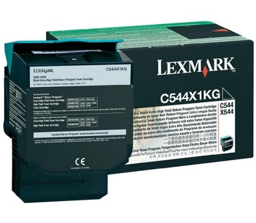 Lexmark C544, X544 6K zwarte retourprogr. tonercartr.