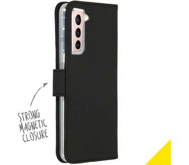 Accezz Wallet Softcase Bookcase Samsung Galaxy S21 - Zwart (Galaxy S21) Zwart