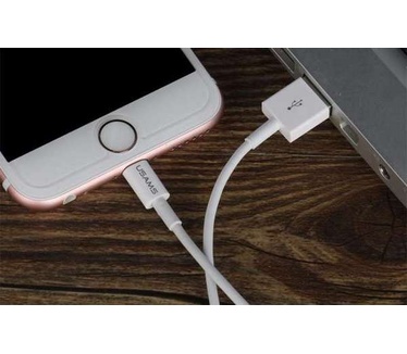 Usams iOS Cable Standaard USB naar Lightning Kabel (100cm) - Wit