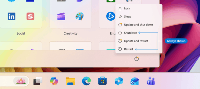 Windows 11-updateknoppen