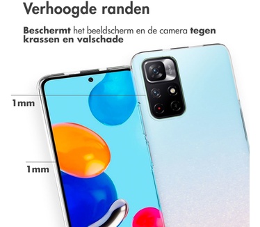 Accezz Clear Backcover Xiaomi Redmi Note 11 (4G) / Note 11S (4G) - Transparant