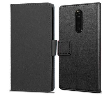 qMust Sony Xperia 1 Wallet Hoesje Zwart