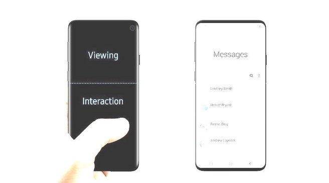 Mogelijke render S10 op site Samsung