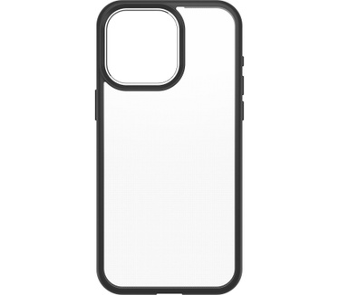 Otterbox React Series voor iPhone 15 Pro Max, Black Crystal (Clear/Black)