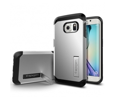Spigen Tough Armor Samsung Galaxy S6 edge Case - SGP11432 - Satin Silver