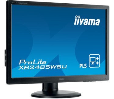 Iiyama ProLite 24i LED LCD. 1920x1200. IPS panel. 300cdm*2. >12mln:1 ACR. DisplayPort. VGA. DVI. 5ms. Speakers. USB-HUB. 11cm Height Adjustment + Pivot. TCO6 (XB2485WSU-B3)