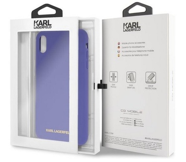 Karl Lagerfeld Silicone Case - Apple iPhone XR (6.1") - Paars  Paars