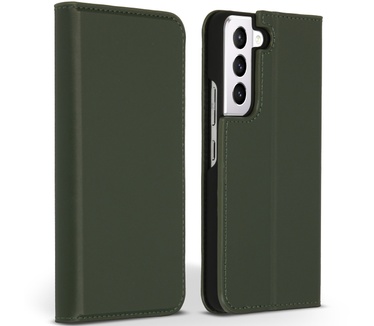 Accezz Premium Leather Slim Bookcase Samsung Galaxy S22 - Groen