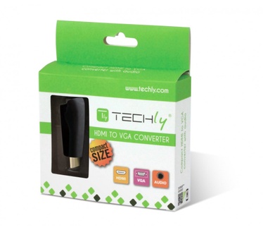 Techly IDATA HDMI-VGA2MABT Zwart