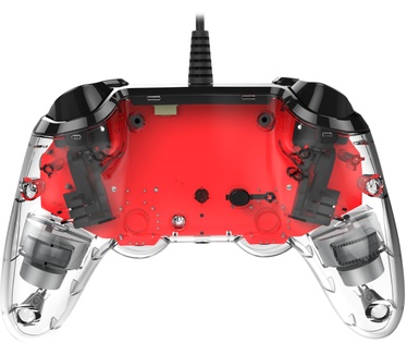 Nacon Officieel gelicenseerde Illuminated Wired Compact Controller voor PS4 - rood