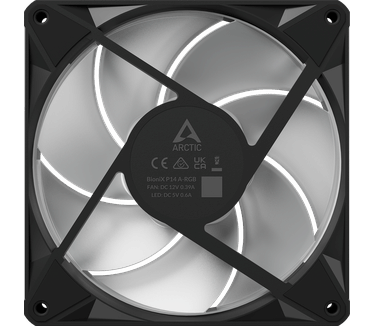 ARCTIC BioniX P14 A-RGB, 1-pack, Zwart, 140mm