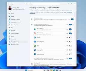 Oude Windows-toestemmingspagina (links) en nieuwe pagina