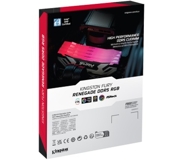 Kingston 48GB 8800MT/s DDR5 CL42 CUDIMM (set van 2) FURY Renegade RGB Silver