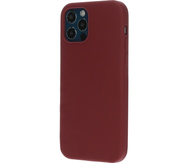 Mobiparts Silicone Cover Apple iPhone 12/12 Pro Plum Red