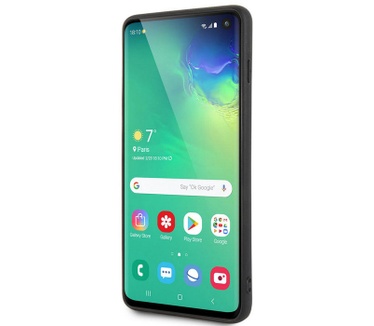 BMW Signature Leather Hard Case - Samsung Galaxy S10 - Zwart  Zwart