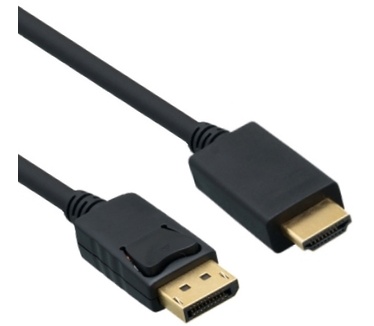 Eeconn Displayport - HDMI Kabel, Zwart, 5m