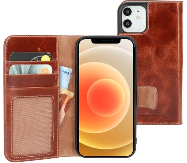 Mobiparts Excellent Wallet Case 2.0 Apple iPhone 12/12 Pro Oaked Cognac