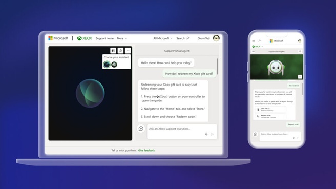 Microsoft Xbox Support Virtual Agent AI-chatbot
