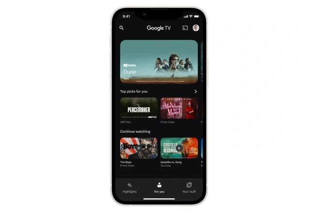 Приложение Google TV