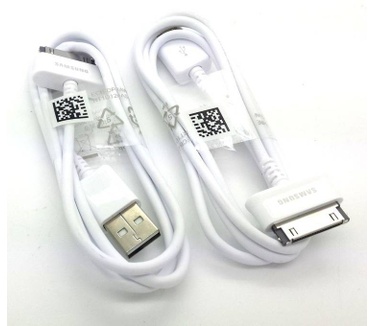 Samsung Tab USB-Data + oplaadkabel 1 meter - Wit