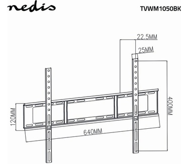 Nedis TVWM1051BK
